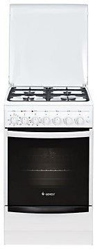 Плита GEFEST 5102-02 белая газ/элект.