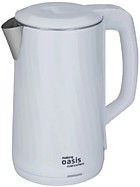 Чайник металл OASIS K-13PW белый