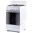 Плита Flama AK 1416 W газ/элек. белая