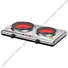 Плита настольная элек. Energy EN-911 2 конф. стеклокер.